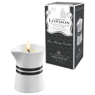 Petits Joujoux London - masážna sviečka - rebarbora jantár - 120 ml