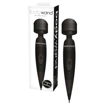 bodywand Midnight kompaktný sieťový wand-masážny prístroj - čierny