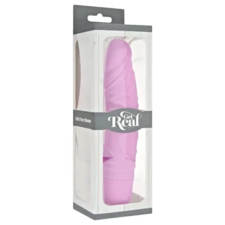 Classic Get Real - realistický vibrátor - silikónový - ružový