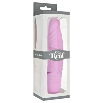 Classic Get Real - realistický vibrátor - silikónový - ružový