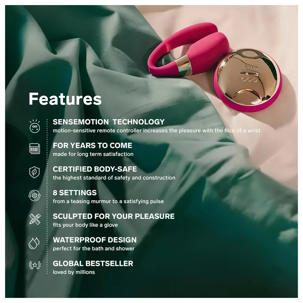 LELO - párový vibrátor - silikón - fialový – Obrázok 5