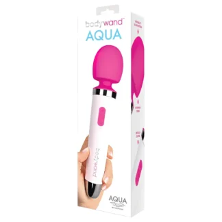 Bodywand Aqua Wand - masážny vibrátor - vodotesný - biely/ružový