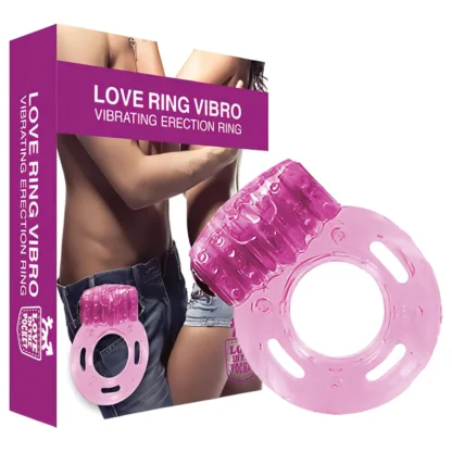 Love in the Pocket - vibračný krúžok na penis - jednorazový - ružový