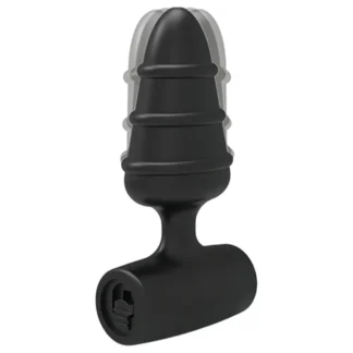 Love Plug - análny mini vibrátor - čierny
