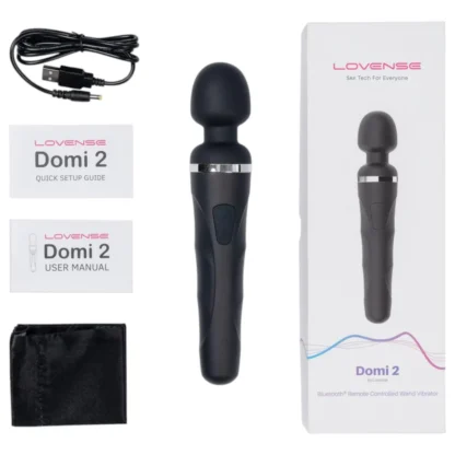 Lovense Domi 2 - masážny vibrátor ovládaný aplikáciou (čierny)