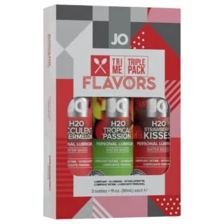System JO - System Flavors - ochutená sada lubrikačných gélov (3x30 ml)