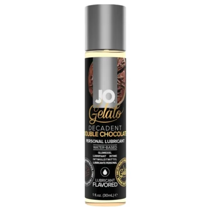 System JO - Gelato dvojitá čokoláda - jedlý, na vodnej báze založený lubrikačný gél (30 ml)