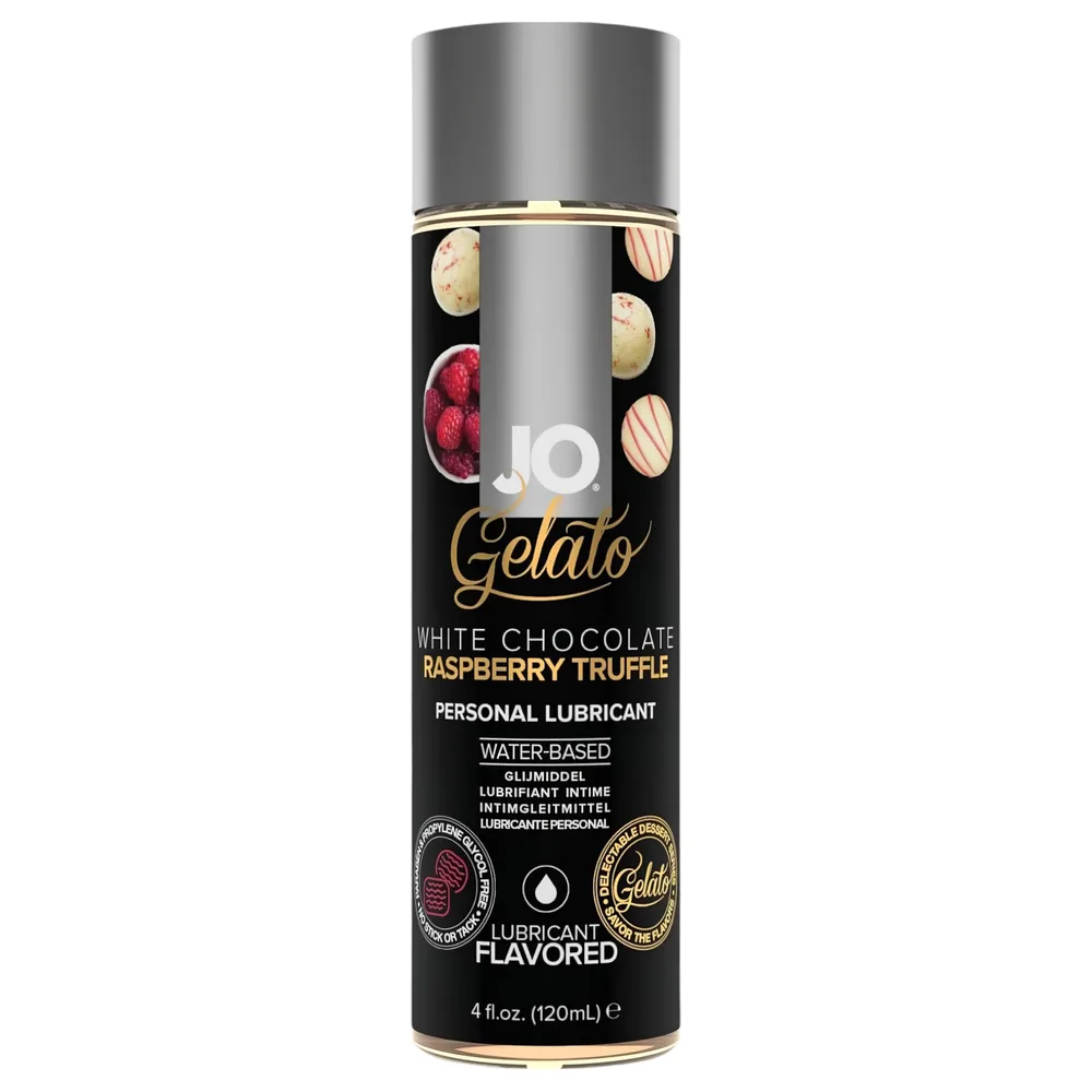 System JO - jedlý lubrikant - biela čokoláda, malina, truffle - 120ml
