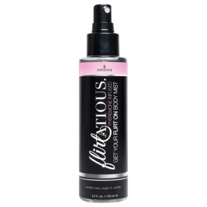 Sensuva Flirtatious - feromónový telový sprej - vanilka-vikovica (125 ml)