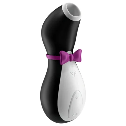 Satisfyer Penguin - nabíjateľný vodotesný stimulátor klitorisu - čierno-biely