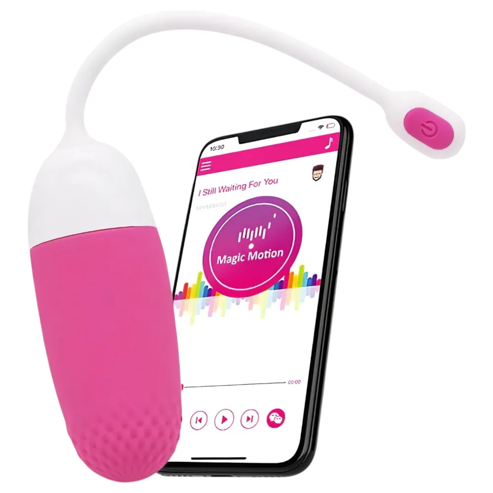 Magic Motion Vini - vibrátor v tvare vajíčka ovládaný aplikáciou (ružovo-biely)