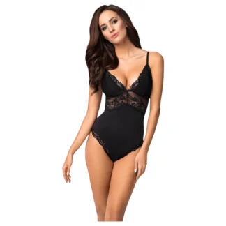 Obsessive - čipkované body - čierna