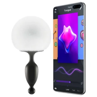 Magic Motion Bunny - Análny vibrátor s ovládaním cez aplikáciu a zajačikovým chvostíkom (biely)