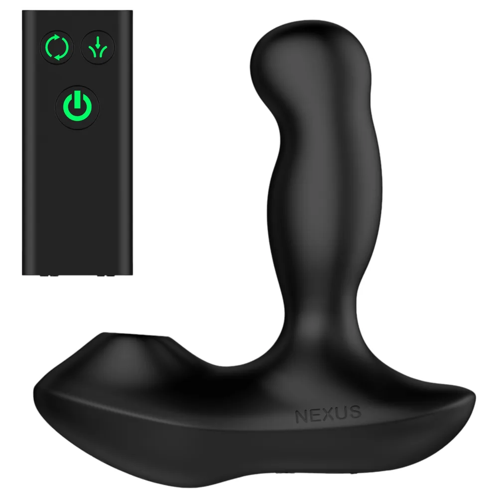 Nexus Revo Air - vibrátor na prostatu s rotáciou - čierny