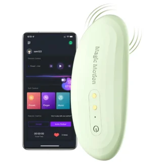Magic Motion Nyx - Vibrátor do nohavičiek ovládaný aplikáciou (zelený)