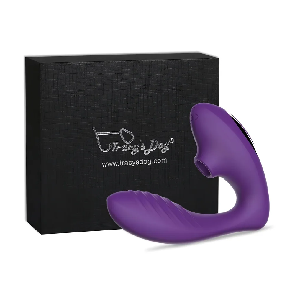 Tracy's Dog OG - vibrátor na bod G a stimulátor klitorisu - fialový