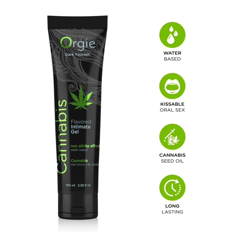Orgie Lube Tube Cannabis 100 ml – Obrázok 2