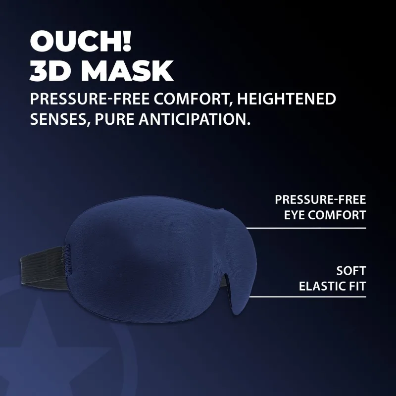 Ouch! 3D maska na oči, tmavomodrá – Obrázok 3