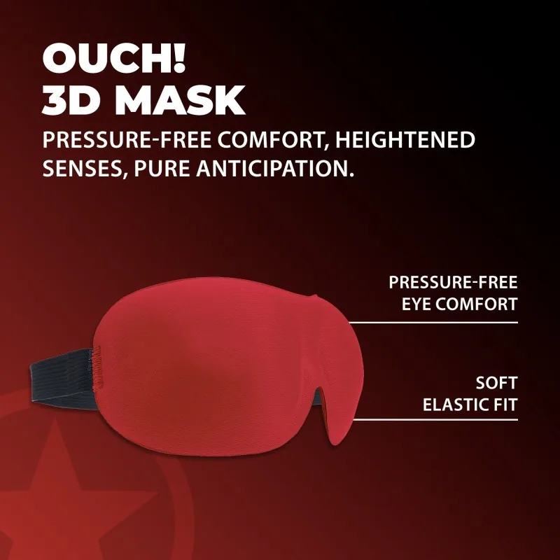 Ouch! 3D maska na oči, červená – Obrázok 3