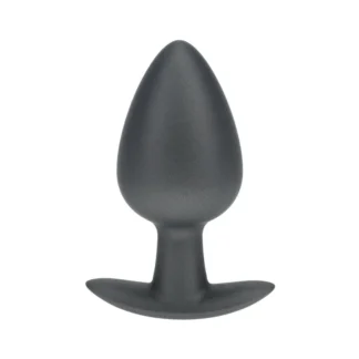 Ouch! Smooth Silicone – análny kolík, veľký, gunmetal
