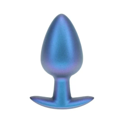 Ouch! Smooth Silicone – análny kolík, veľký, metalická modrá