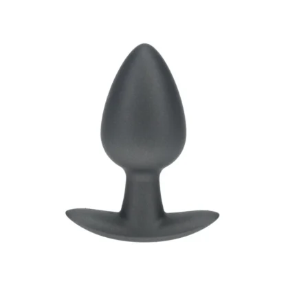 Ouch! Smooth Silicone – análny kolík, stredný, gunmetal