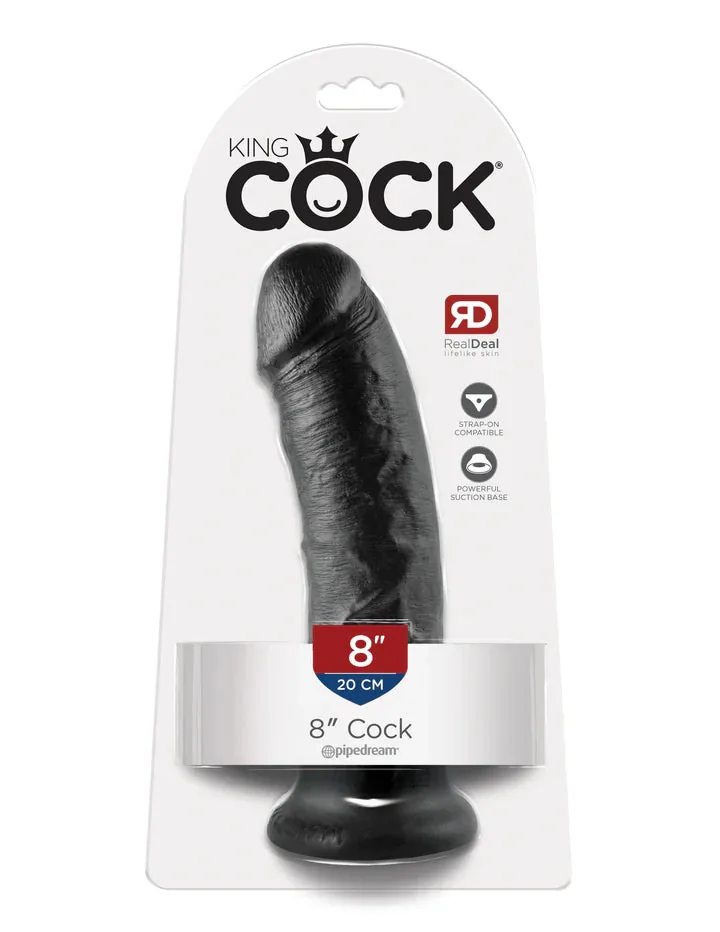 King Cock 8" Realistické dildo (20 cm) - Natural