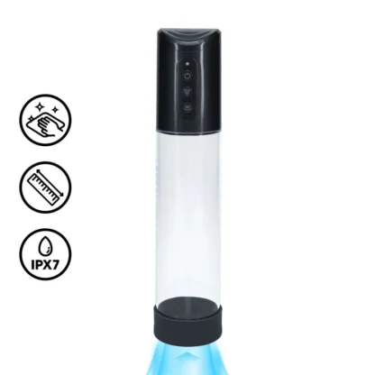 Pumped HyperPump vákuová pumpa na penis, gun metal