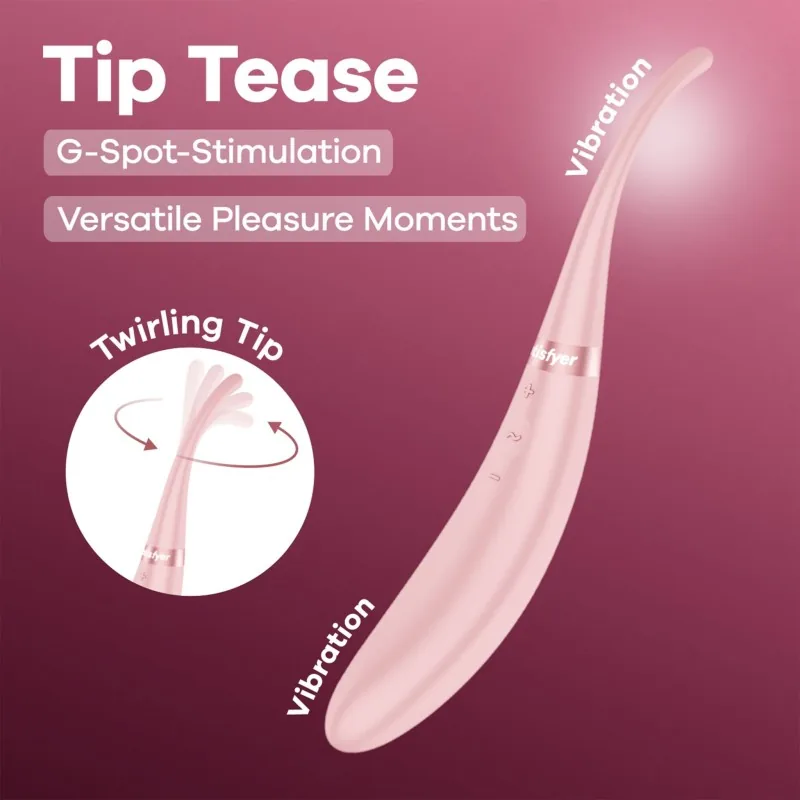 Satisfyer Tip Tease – obojstranný vibrátor – Obrázok 6