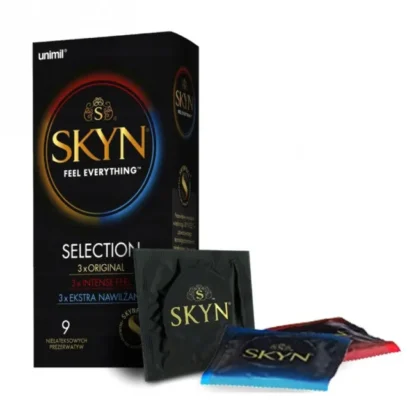 SKYN Selection 9 ks - mix bezlatexových kondómov