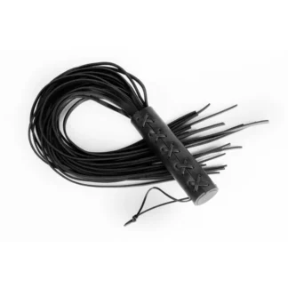 Whips Primal Bond – veľký pletený flogger, čierny