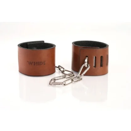 Whips Primal Bond – putá s visiacim zámkom, malé, hnedé