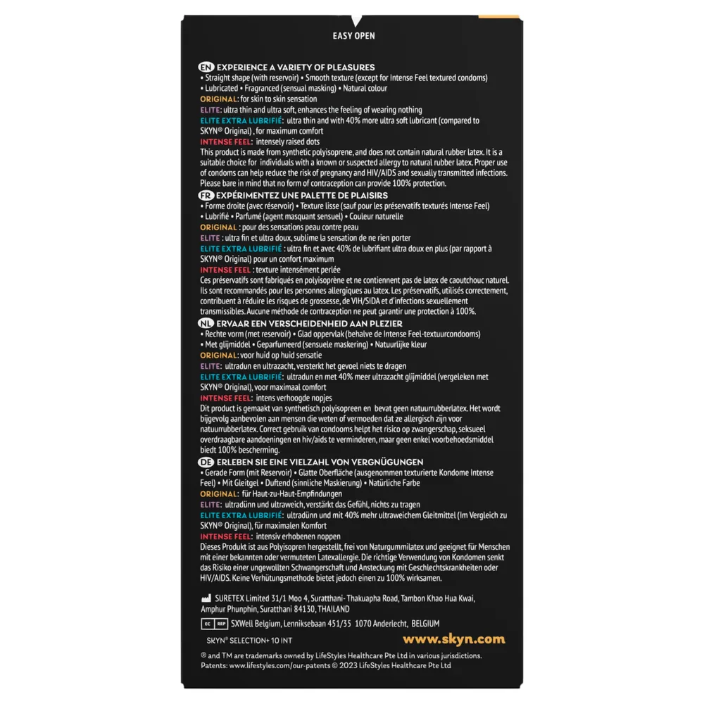 SKYN Selection+ - výber latexových bezlatexových kondómov (10 ks) – Obrázok 4