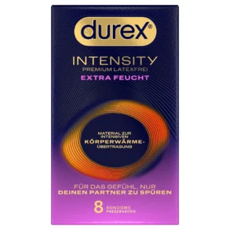 Durex Intensity - extra lubrikovaný, bezlatexový kondóm (8 ks)