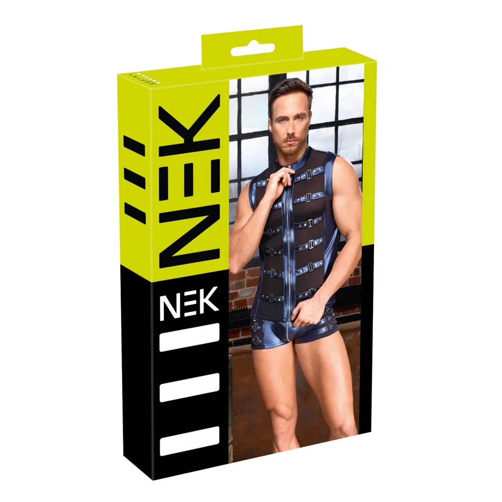 NEK - pánske tielko so sieťovanou vložkou (modré)