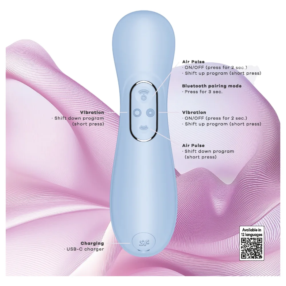 Satisfyer Pro 2 Generation 4 - dráždidlo klitorisu s tlakovými vlnami (modré) – Obrázok 2