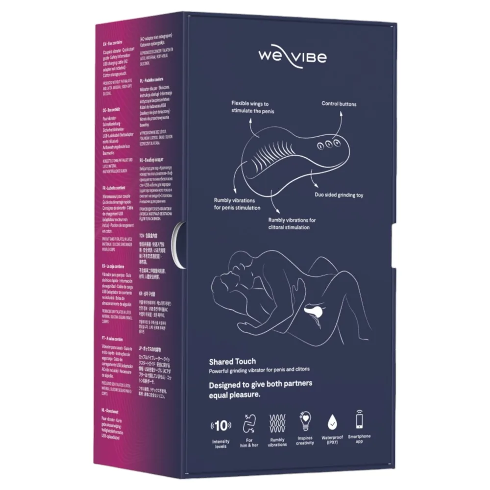 We-Vibe Shared Touch - inteligentný párový vibrátor (fialový) – Obrázok 5