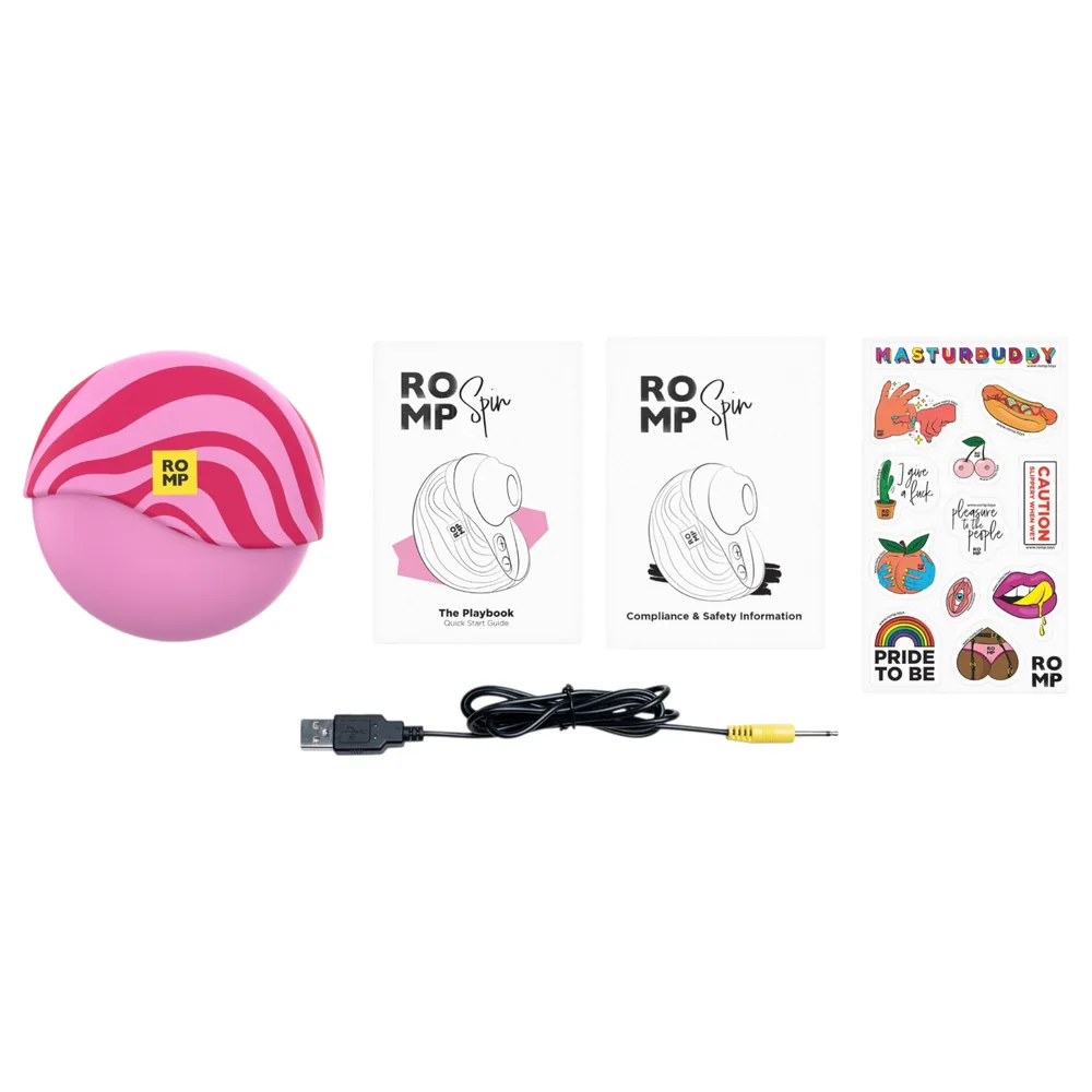 ROMP Spin - vzduchový stimulátor klitorisu (ružový) – Obrázok 10