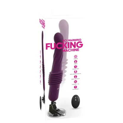 You2Toys - vibračný hrejivý tlačný vibrátor s diaľkovým ovládaním (fialový)