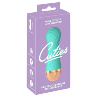 Cuties - akumulátorový, vodotesný mini vibrátor (zelený)