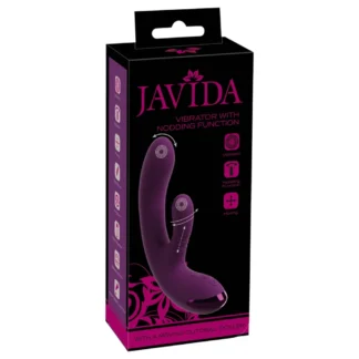 Javida - králičí vibrátor na bod G a klitoris (fialový)