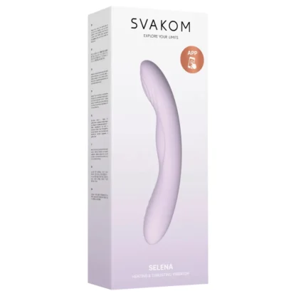 Svakom Selena - zohrievací, prirážajúci vibrátor na bod G (fialový)