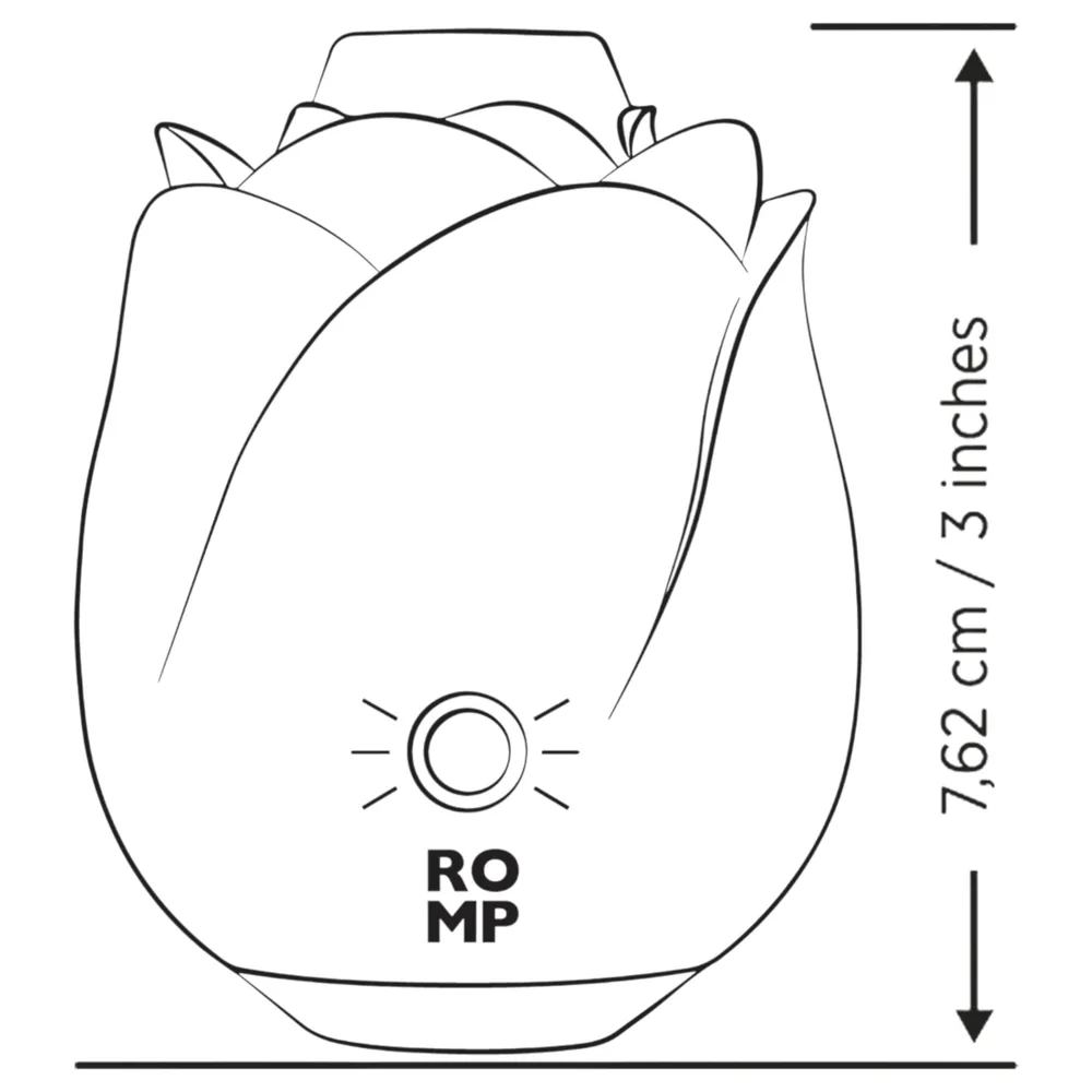 ROMP Rose Glow - vzduchový stimulátor klitorisu (modrý) – Obrázok 12