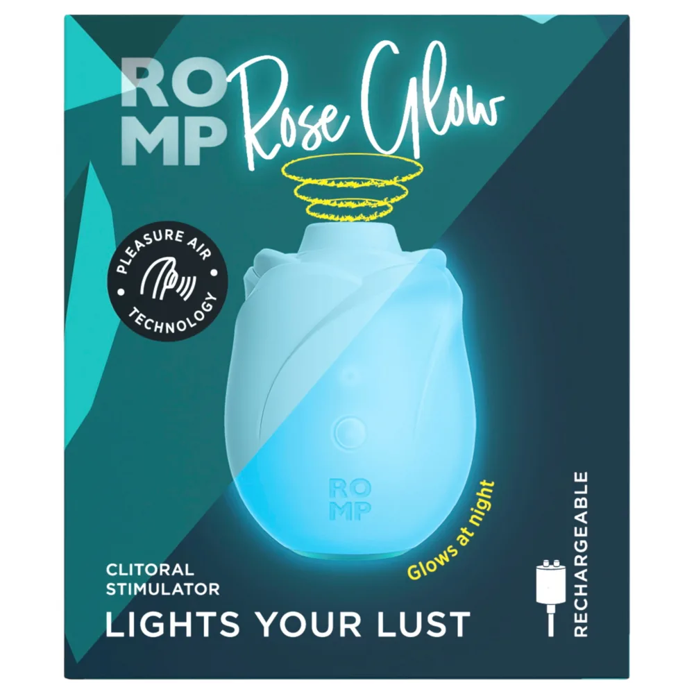 ROMP Rose Glow - vzduchový stimulátor klitorisu (modrý) – Obrázok 2