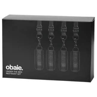 Obaie - podposteľná viazacia sada (čierna)