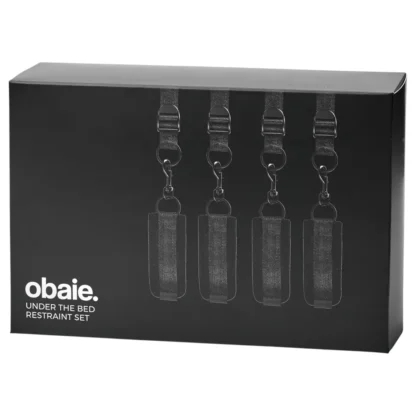 Obaie - podposteľná viazacia sada (čierna)