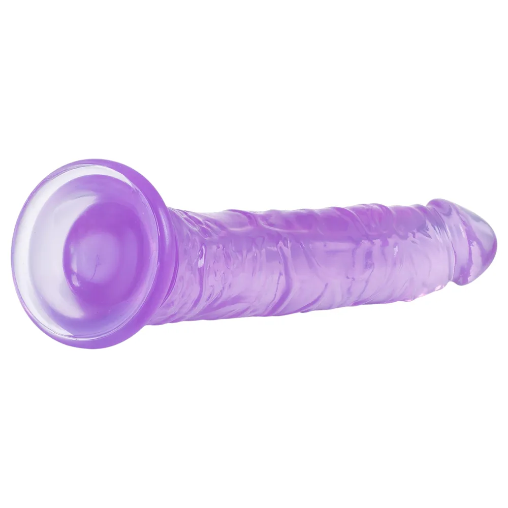 Baseks Jellies - želatínové dildo s prísavkou (fialové) – Obrázok 2