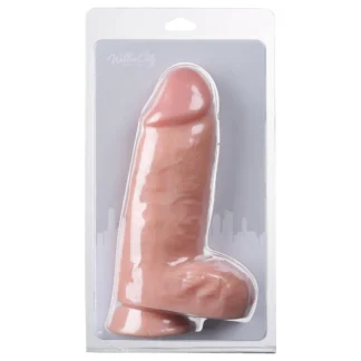 Willie City - hrubé realistické dildo (telovej farby) - 24,5 cm