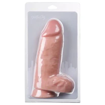 Willie City - hrubé realistické dildo (telovej farby) - 24,5 cm