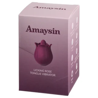 Amaysin - jazyková ruža, vibrátor na klitoris (červený)
